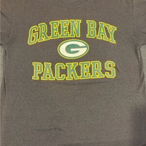Majestic Gray Green Bay Packers Short Sleeve Tee